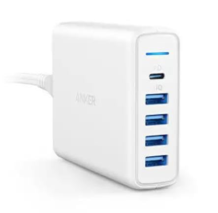 Anker PowerPort I PD - 1 PD & 4 PowerIQ(Power Delivery対応 60W 5ポート USB-C急速(中古品) Amazon | Anker PowerPort I PD - 1 PD & 4 PowerIQ(Power Delivery